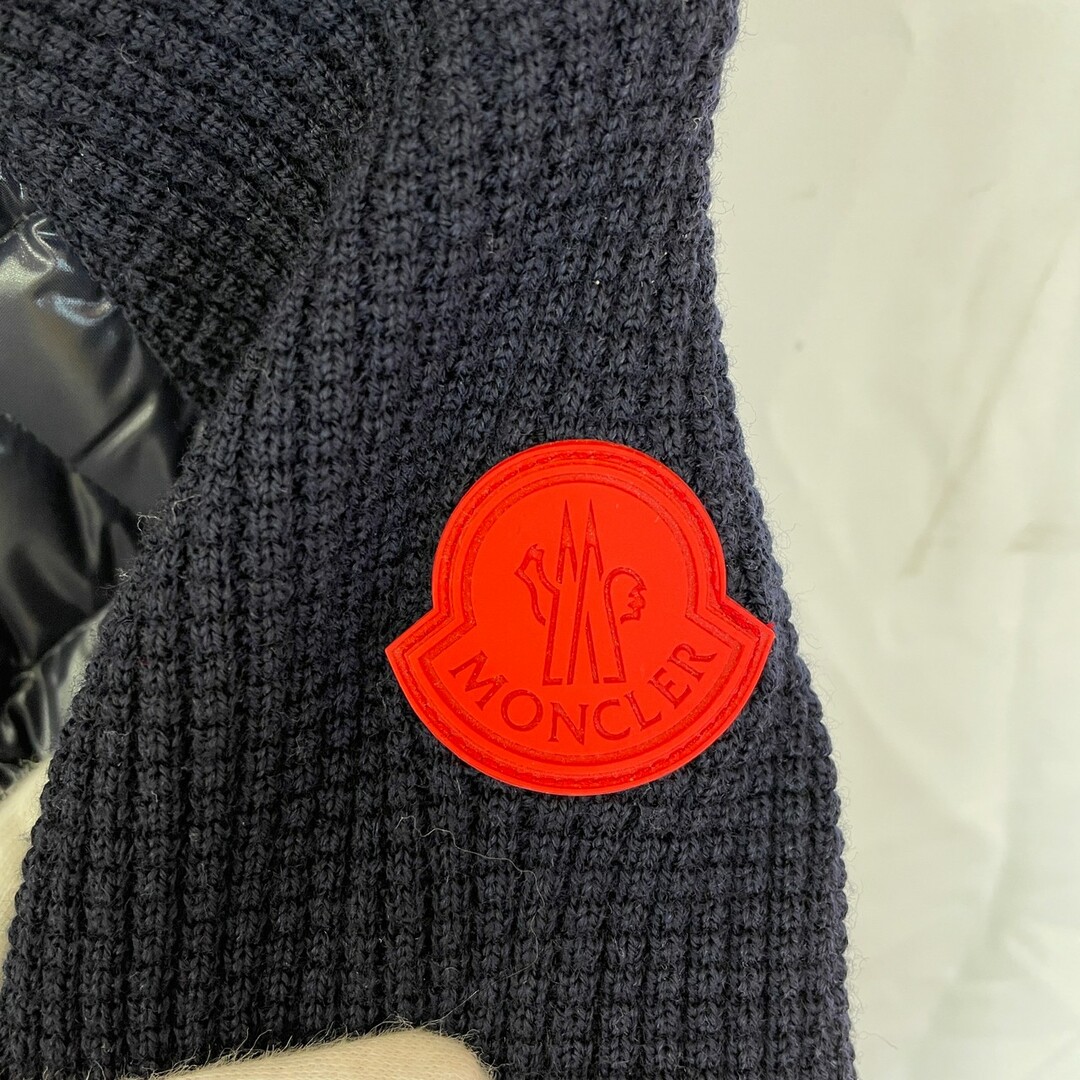 MONCLER(モンクレール)の新品未使用　モンクレール　ブルゾン　ニット　ネイビー　18/24 90 キッズ/ベビー/マタニティのキッズ服男の子用(90cm~)(ジャケット/上着)の商品写真