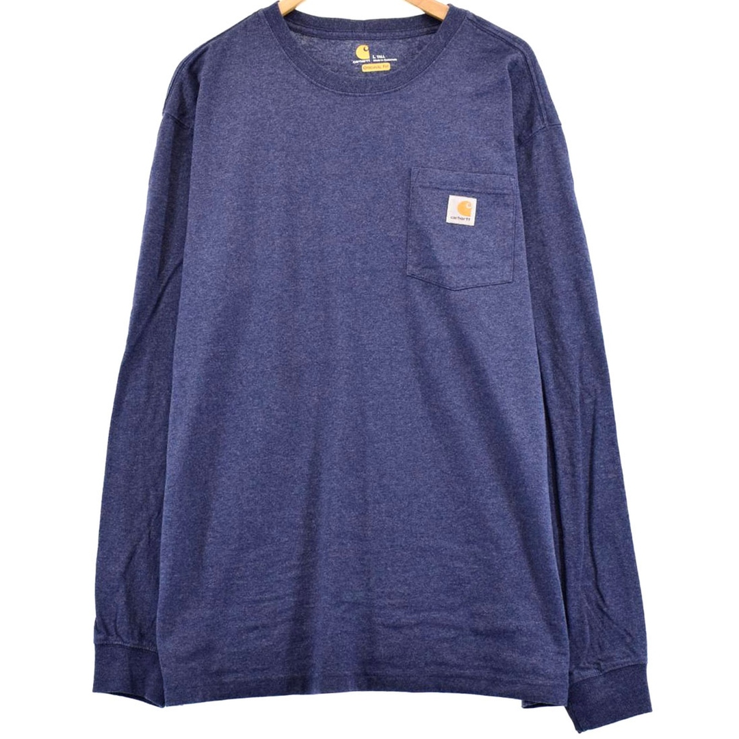 カーハート Carhartt ORIGINAL FIT 無地ポケットロングTシャツ ロンT メンズXXL /eaa373685