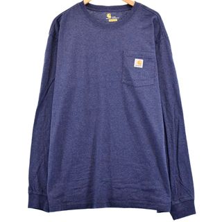 カーハート(carhartt)の古着 カーハート Carhartt ORIGINAL FIT 無地ポケットロングTシャツ ロンT メンズXL /eaa313485(Tシャツ/カットソー(半袖/袖なし))