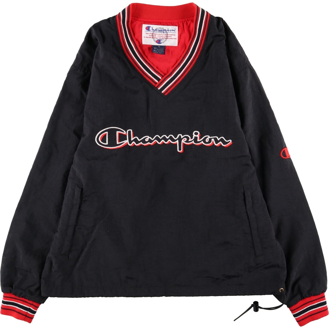 チャンピオン Champion Vネック ナイロンプルオーバー メンズXL