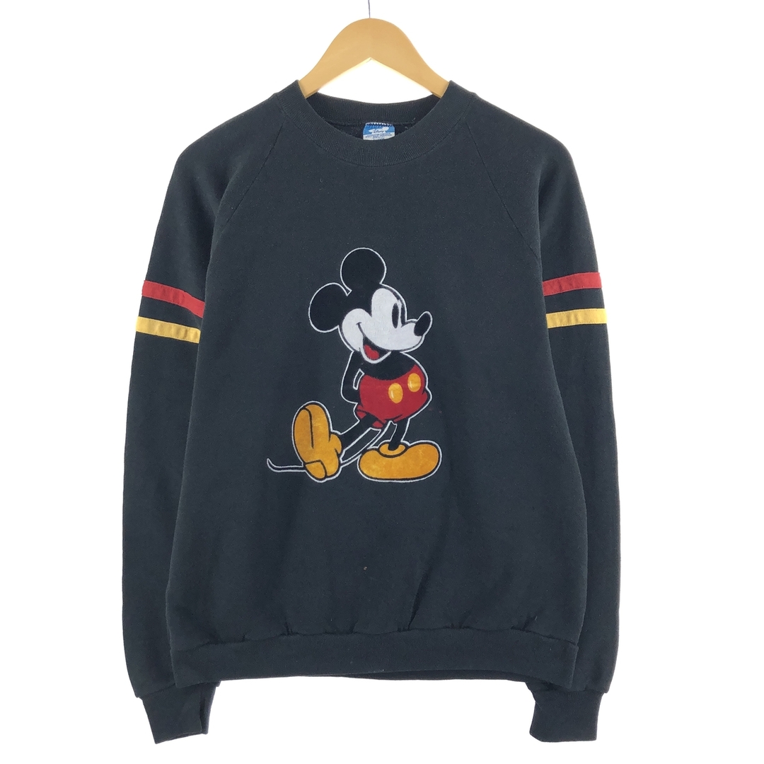 90年代 Disney DESIGNS MICKEY MOUSE ミッキーマウス キャラクタースウェットシャツ トレーナー USA製 メンズL ヴィンテージ /eaa367184