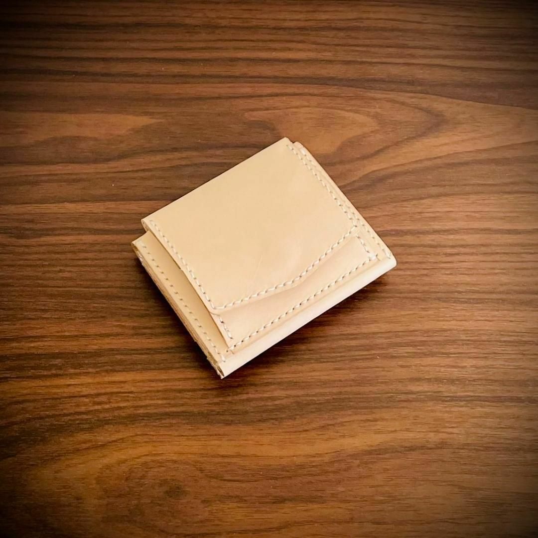 総手縫い メンズ財布 ミニ財布 小さい財布 本革 ハンドメイド