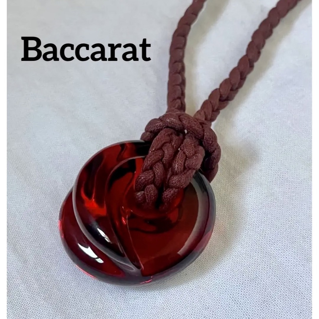 Baccarat(バカラ)のバカラ ネックレス コキアージュ 赤 クリアレッド　Baccarat レディースのアクセサリー(ネックレス)の商品写真