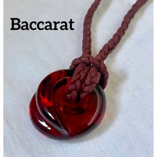 バカラ ネックレス コキアージュ 赤 クリアレッド　Baccarat