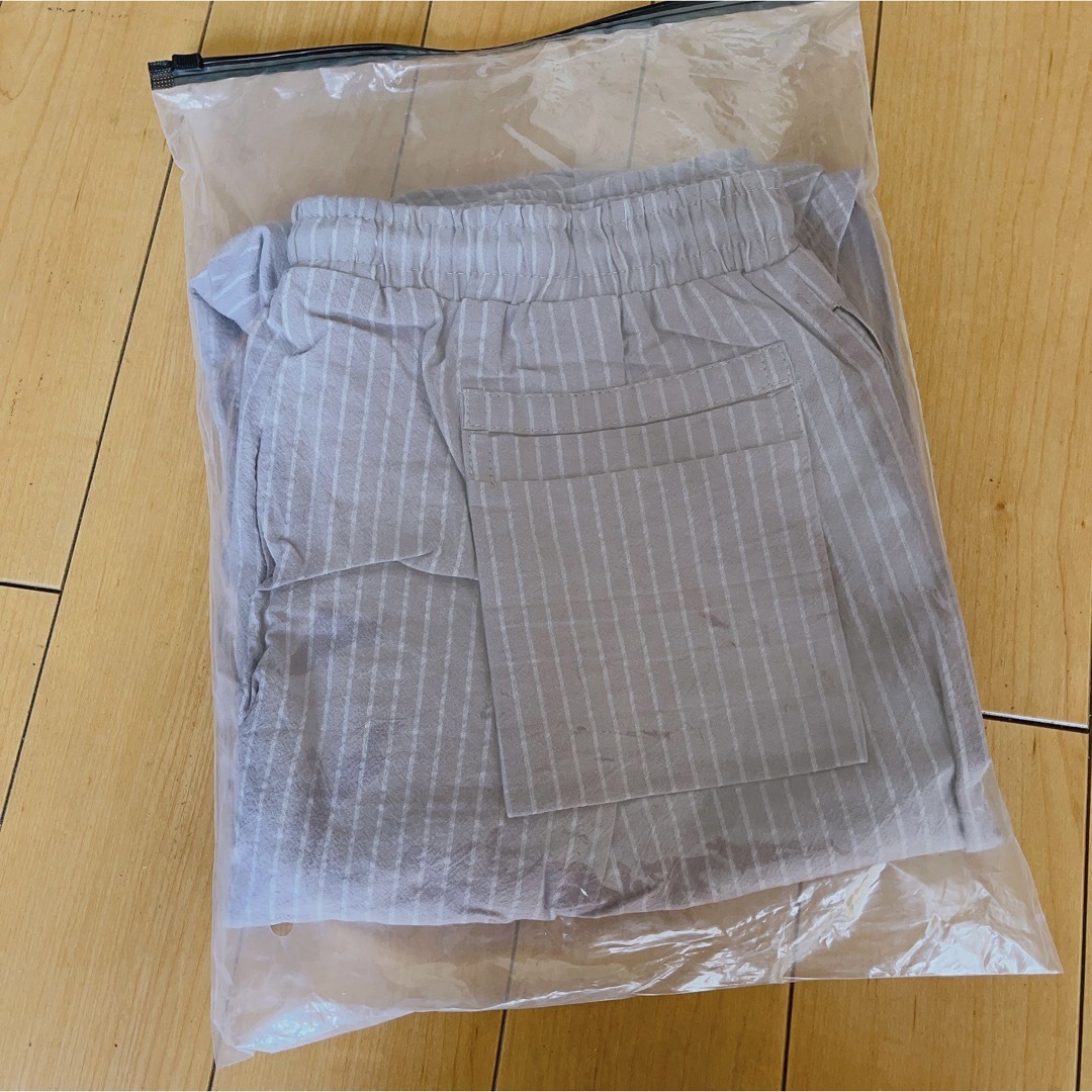 サルエルパンツ メンズ XL 七分丈 カジュアル おしゃれ ルームウェア グレー メンズのパンツ(サルエルパンツ)の商品写真