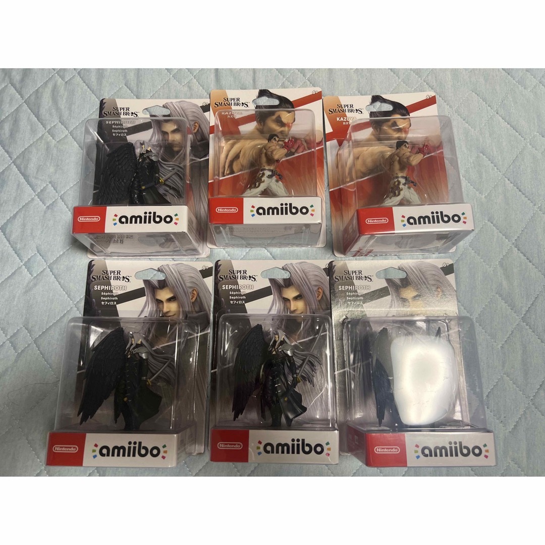 【24時間以内発送】amiibo セフィロス4体カズヤ2体