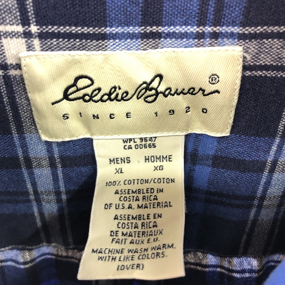 エディーバウアー Eddie Bauer 長袖 チェックシャツ メンズXL /eaa367578