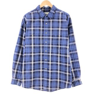 エディーバウアー Eddie Bauer チェック柄 ウールシャツジャケット メンズXL /eaa367417
