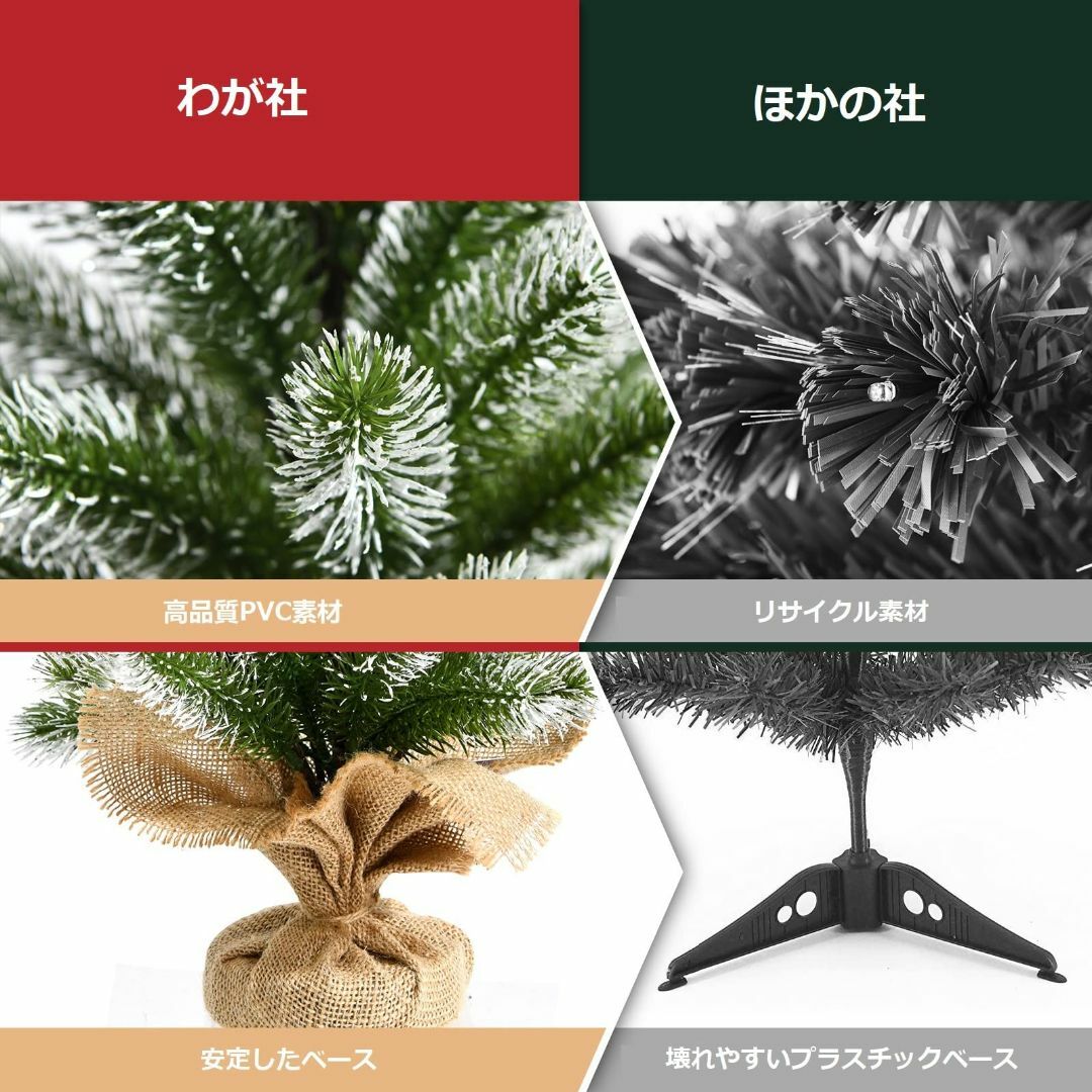 【数量限定】BestBuy ミニ クリスマスツリー 50cm 雪化粧 Chris