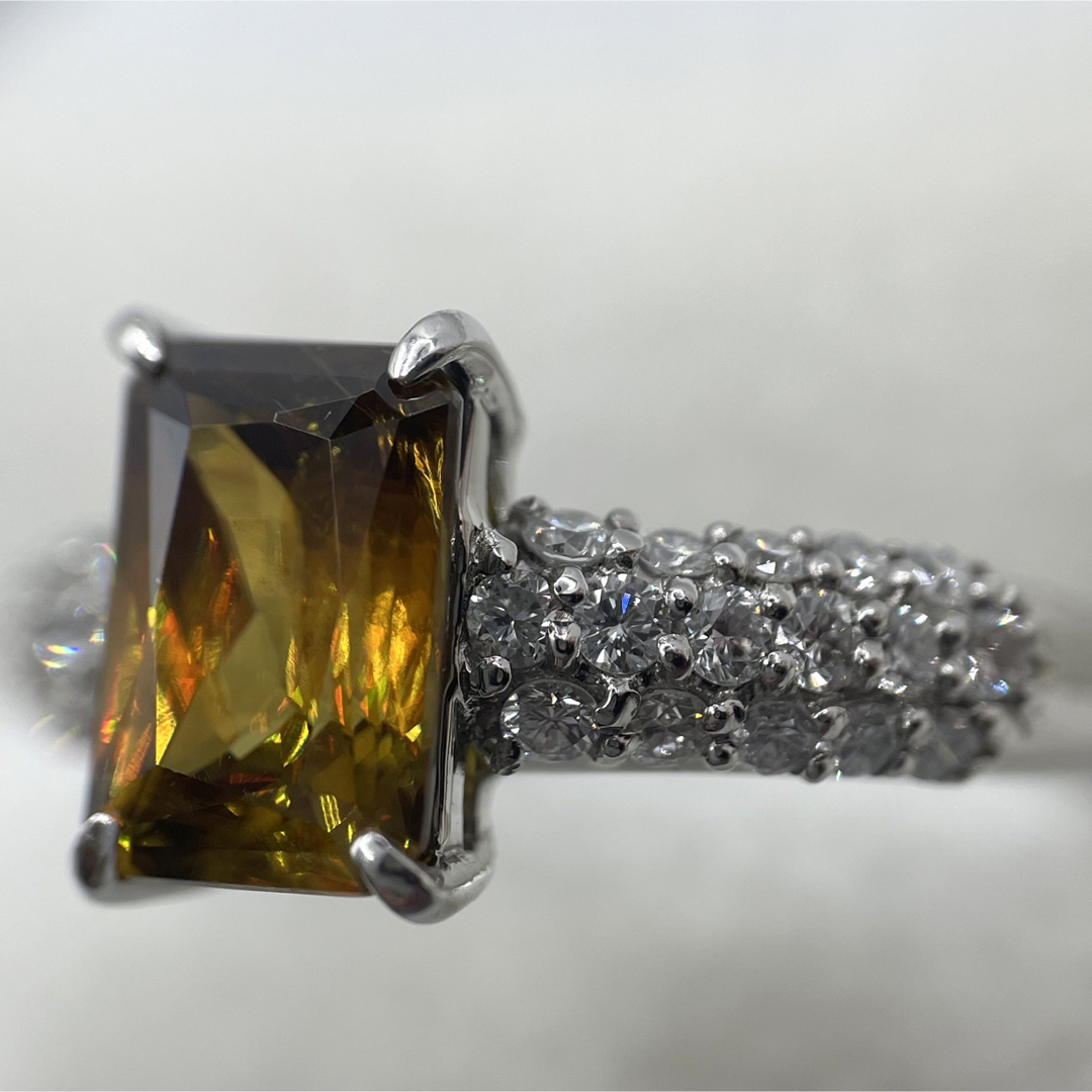 pt900 スフェーン2.3ct ダイヤ0.5ct リング | www.innoveering.net