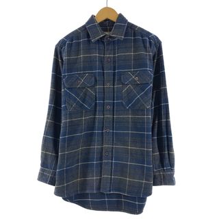 古着 SCHMIDT WORKWEAR チェック柄 長袖 ヘビーネルシャツ メンズL /eaa368305(シャツ)