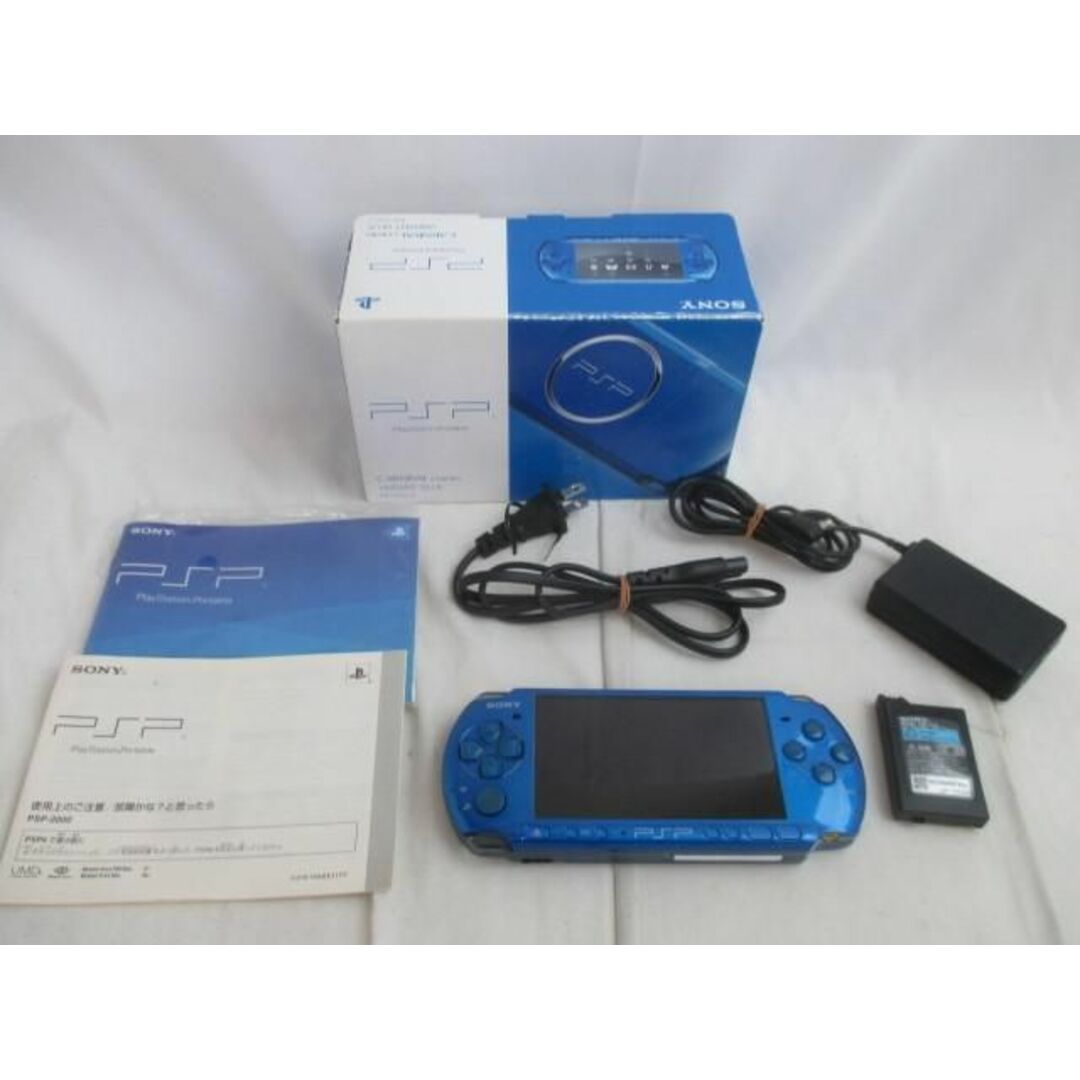 訳有動作品 ゲーム PSP-3000 本体 バイラントブルー バッテリー無し