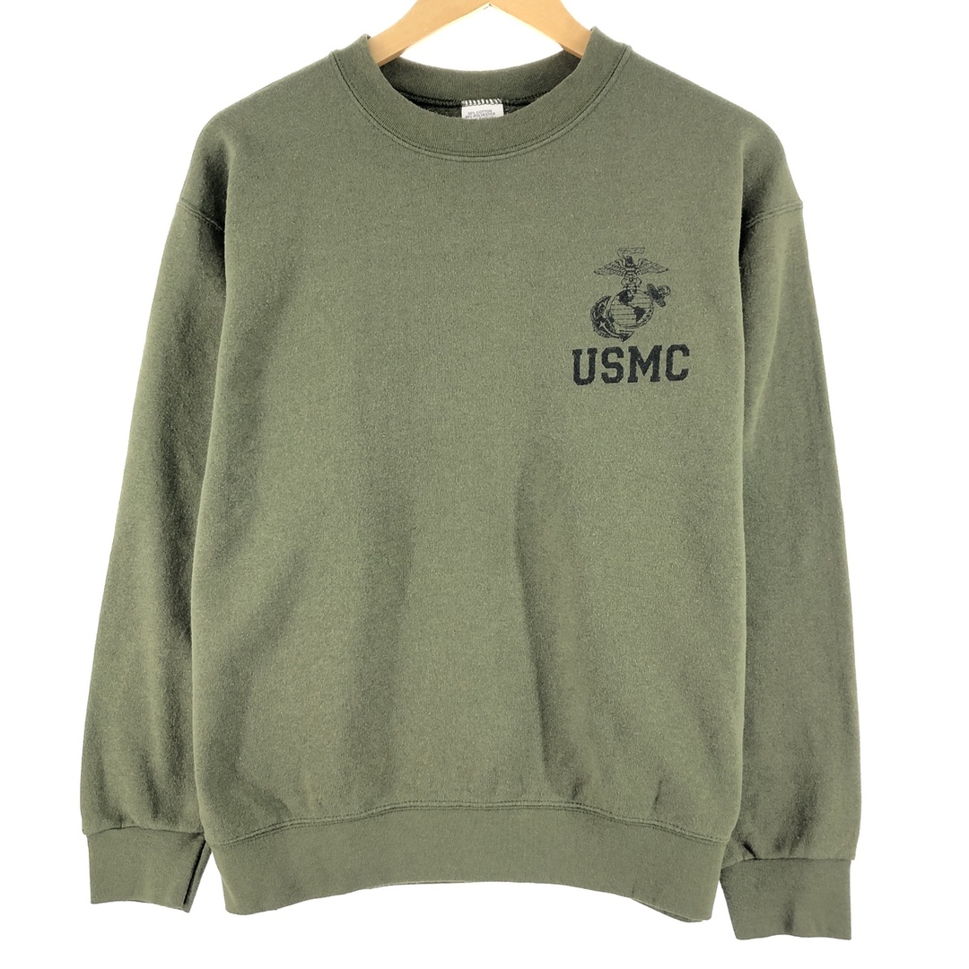 CAMPBELLSVILLE USMC アメリカ海兵隊 プリントスウェットシャツ トレーナー USA製 メンズL /eaa367170