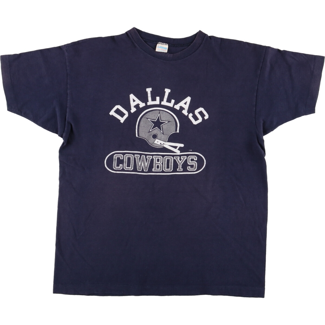 70年代 チャンピオン Champion バータグ NFL DALLAS COWBOYS ダラスカウボーイズ プリントTシャツ USA製 メンズL ヴィンテージ /eaa320836