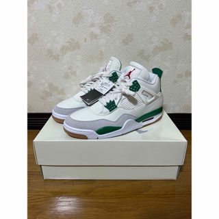 ナイキ(NIKE)のNike SB Air Jordan 4 Pine Green 黒タグ付き(スニーカー)