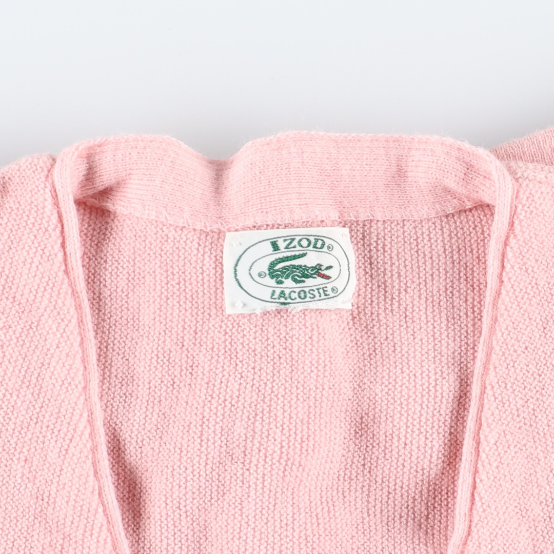 LACOSTE - 古着 80~90年代 ラコステ LACOSTE IZOD ニットカーディガン