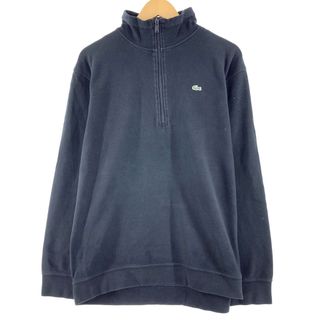 ラコステ(LACOSTE)の古着 00年代 ラコステ LACOSTE ハーフジップスウェットシャツ トレーナー メンズXL /eaa367842(スウェット)