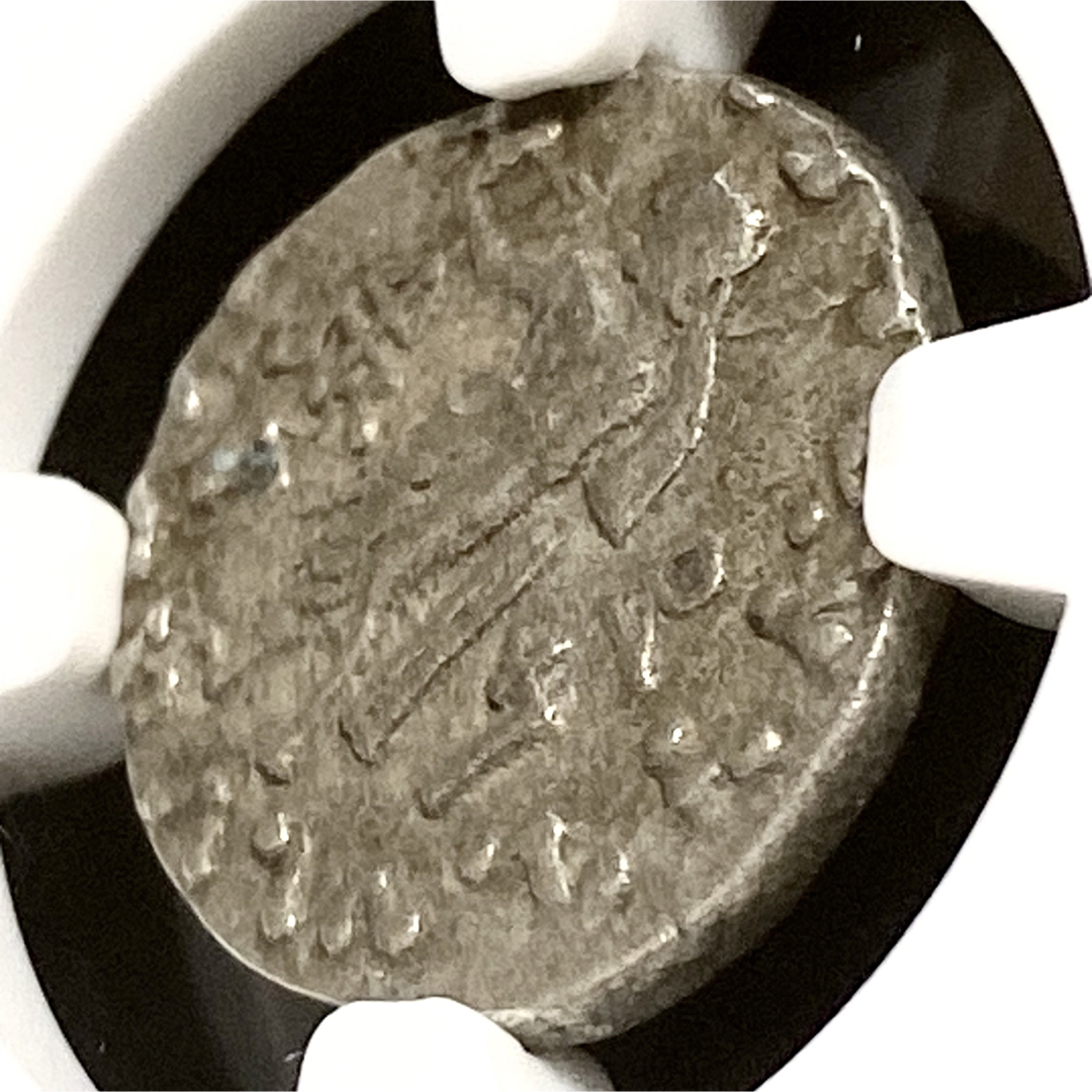 紀元前58年 インド スキタイ ドラクマ 銀貨 NGC XF 古代 コイン 7
