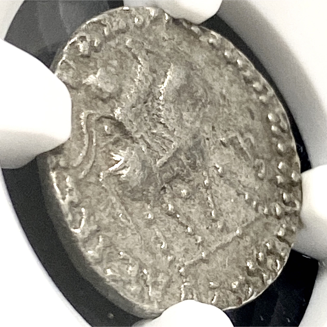 紀元前58年 インド スキタイ ドラクマ 銀貨 NGC XF 古代 コイン 4