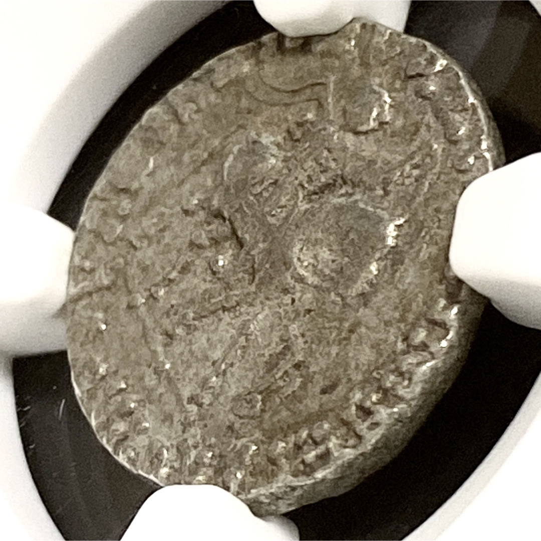 紀元前58年 インド スキタイ ドラクマ 銀貨 NGC XF 古代 コイン 5