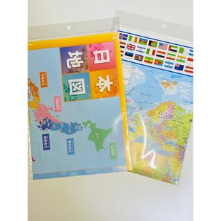 日本地図世界地図ポスター(知育玩具)