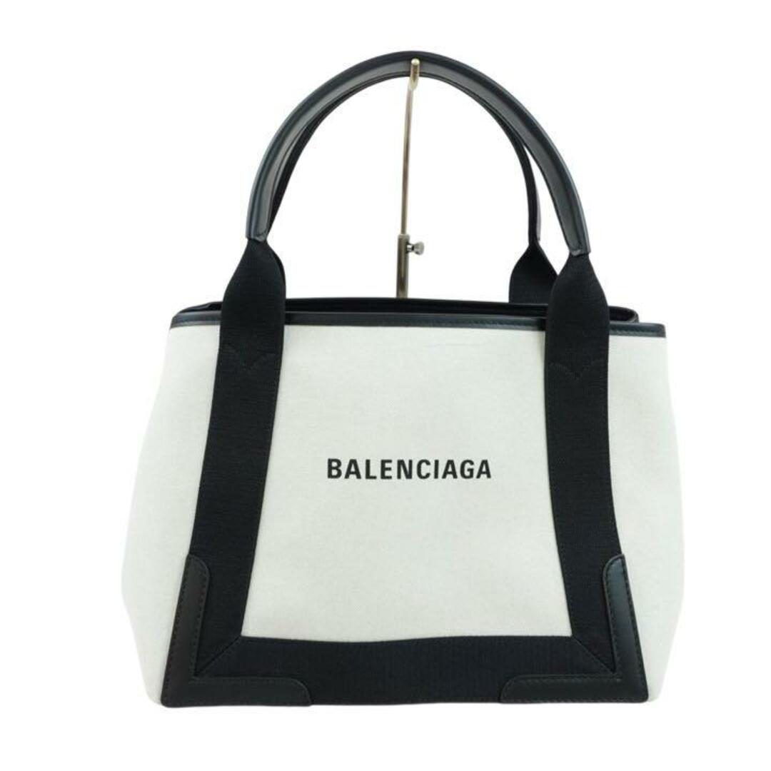 未使用 BALENCIAGA バレンシアガ ネイビーカバス S トートバッグ