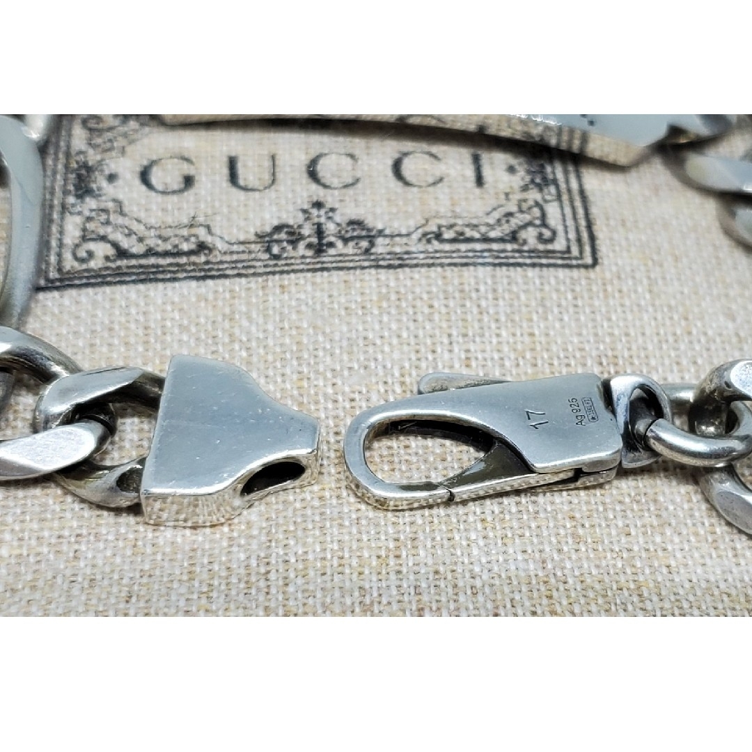 【超レア現行品】GUCCI GG＆ビー モチーフ エングレービング ブレスレット