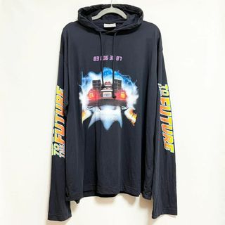 ヴェトモン(VETEMENTS)の新品同様 VTMNTS 22SS バックトゥザフューチャー プリントパーカー S(パーカー)