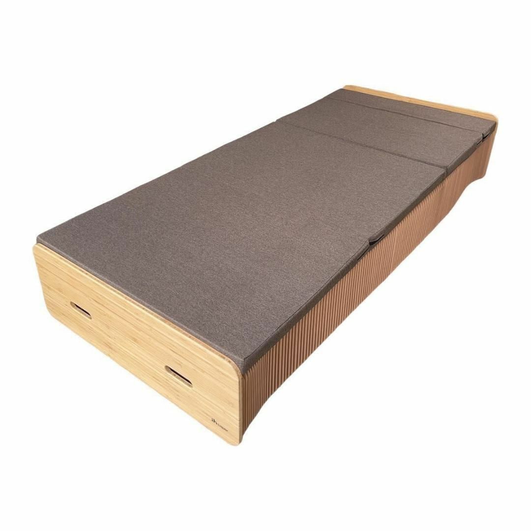 美品】Ih paper ペーパーベッド 専用マットレス付 シングルサイズ