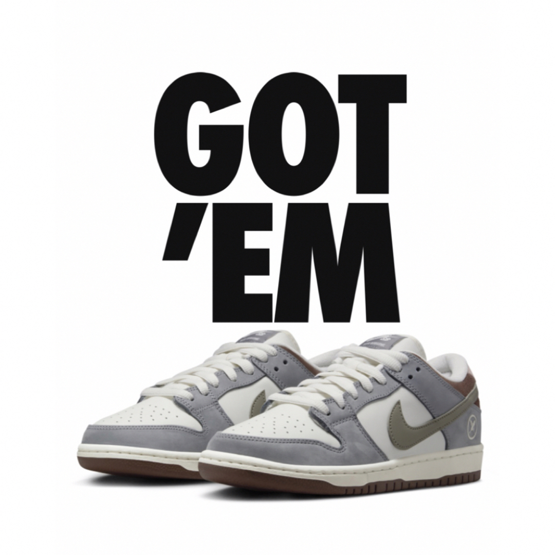 堀米 雄斗× Nike SB Dunk Low Pro QS Wolf Grey