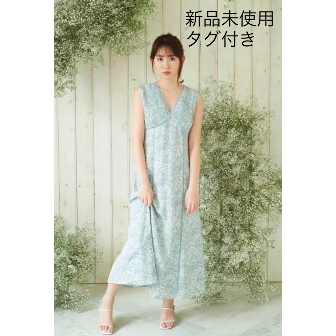 ポリエステル100%レース部分herlipto Lace Trimmed Floral Dress