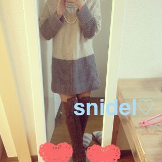 スナイデル(SNIDEL)の♡snidel 2013ニットワンピ♡7(ひざ丈ワンピース)