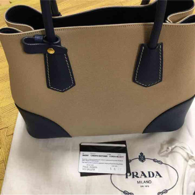 PRADA 美品プラダ カナパ サフィアーノ トートバッグの通販 by