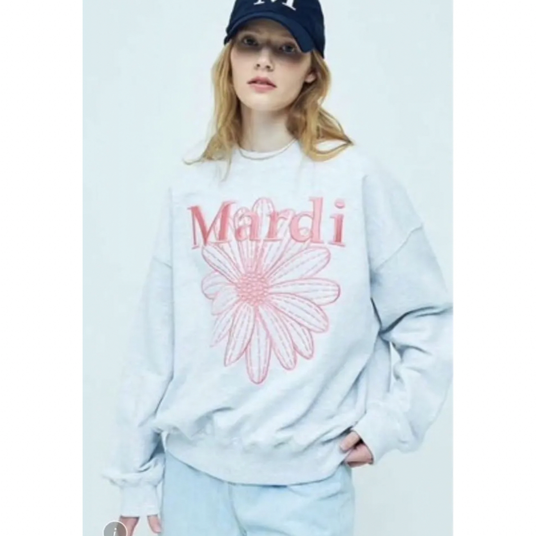 正規品】 Mardi Mercredi マルディメクルディ刺繍スウェットピンク