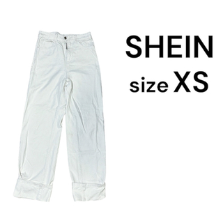 ザラ(ZARA)の◼︎SHEIN ストレートデニム　ホワイト(デニム/ジーンズ)