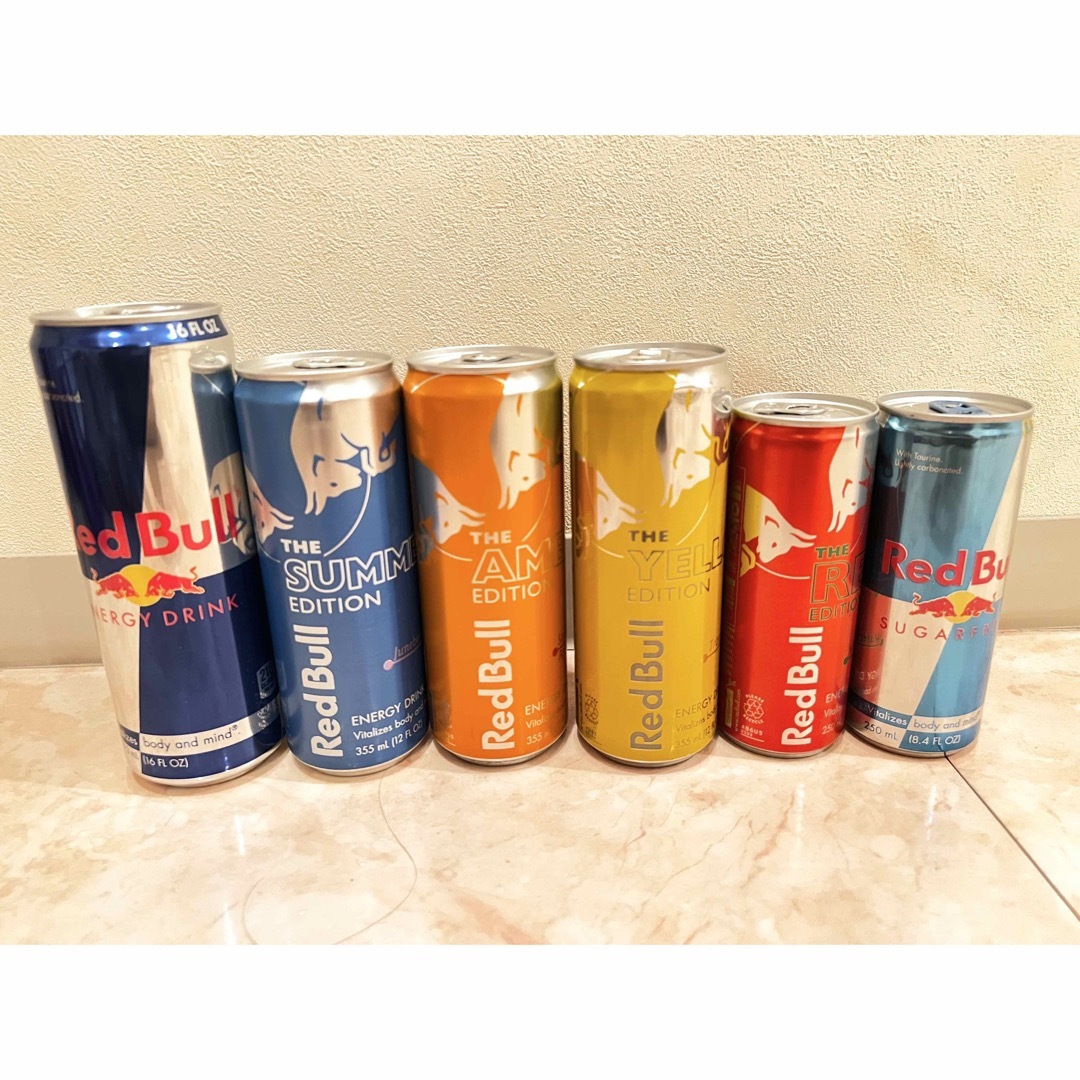 Red Bull アメリカ 6本セット 輸入 限定 エナジードリンクの通販 by ...