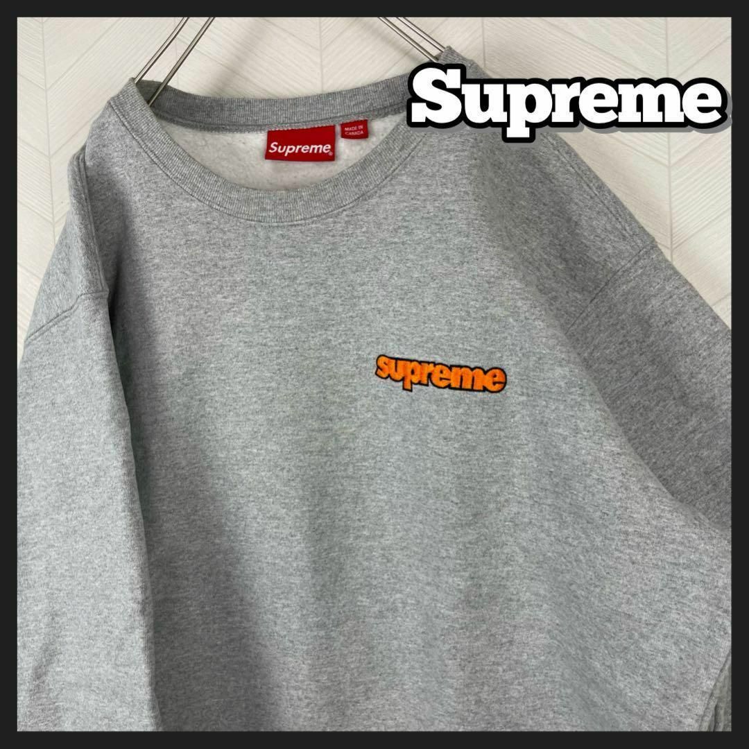 完売品 入手困難 supreme トレーナー スウェット 刺繍ロゴ ワン ...