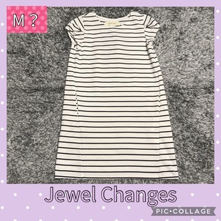 ジュエルチェンジズ(Jewel Changes)の値下げ　Jewel changes ストライプワンピース(ミニワンピース)