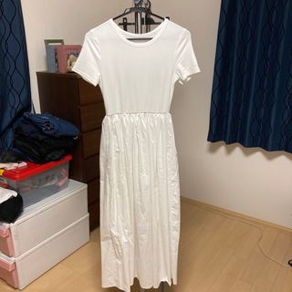 新品★レディースロングワンピース／M(ロングワンピース/マキシワンピース)