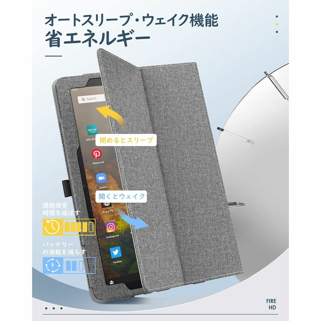 対応 Fire HD 10 ケース 2021 Dadanism Fire HD