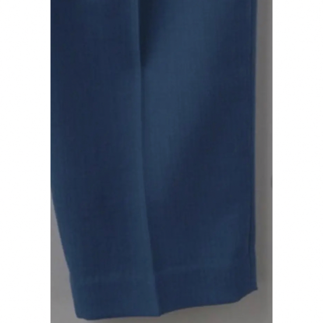 6 (ROKU)(ロク)の6(ROKU) DOBBY パンツ　ブルー　サスペンダー付き レディースのパンツ(カジュアルパンツ)の商品写真