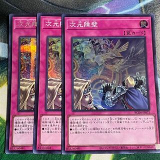 ユウギオウ(遊戯王)の次元障壁　スーパー2、シク1　レアコレ(シングルカード)