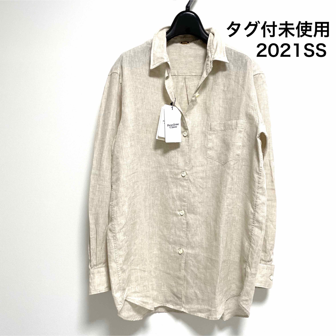 Deuxieme classe LINEN ワイヤーウォッシュ シャツ