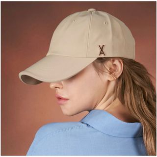 VARZAR Rose gold stud over fit ball cap(キャップ)