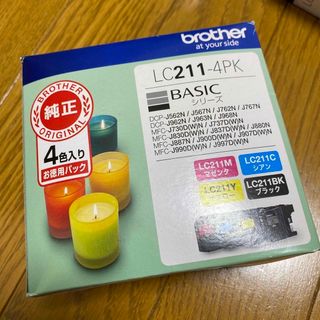 ブラザー(brother)の【ブラザー純正】インクカートリッジ4色パックLC211-4PK(その他)