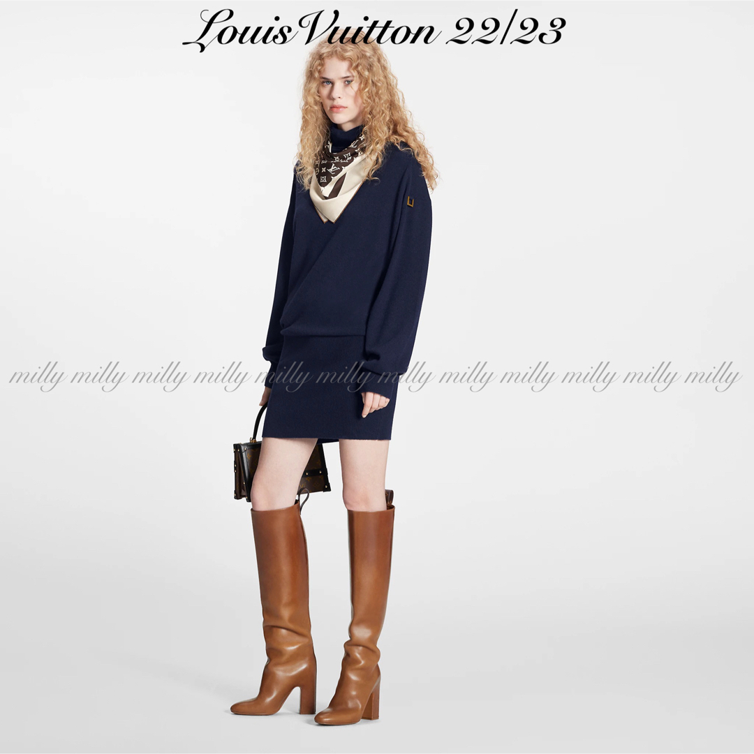 新品タグ付【LOUIS VUITTON】2022-23カシミヤセータードレス