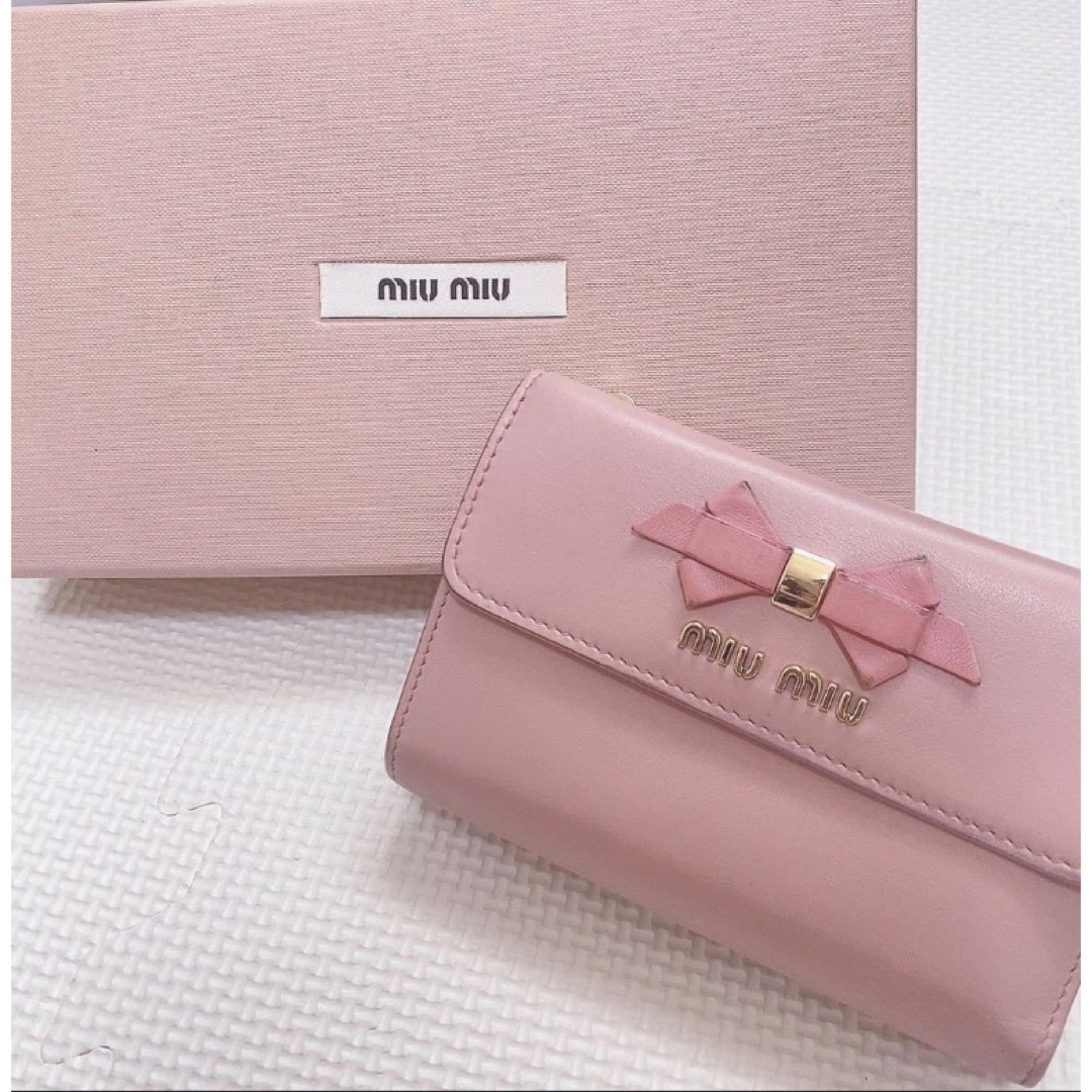 MIUMIU ミュウミュウ マドラスパール三つ折り財布 - 財布