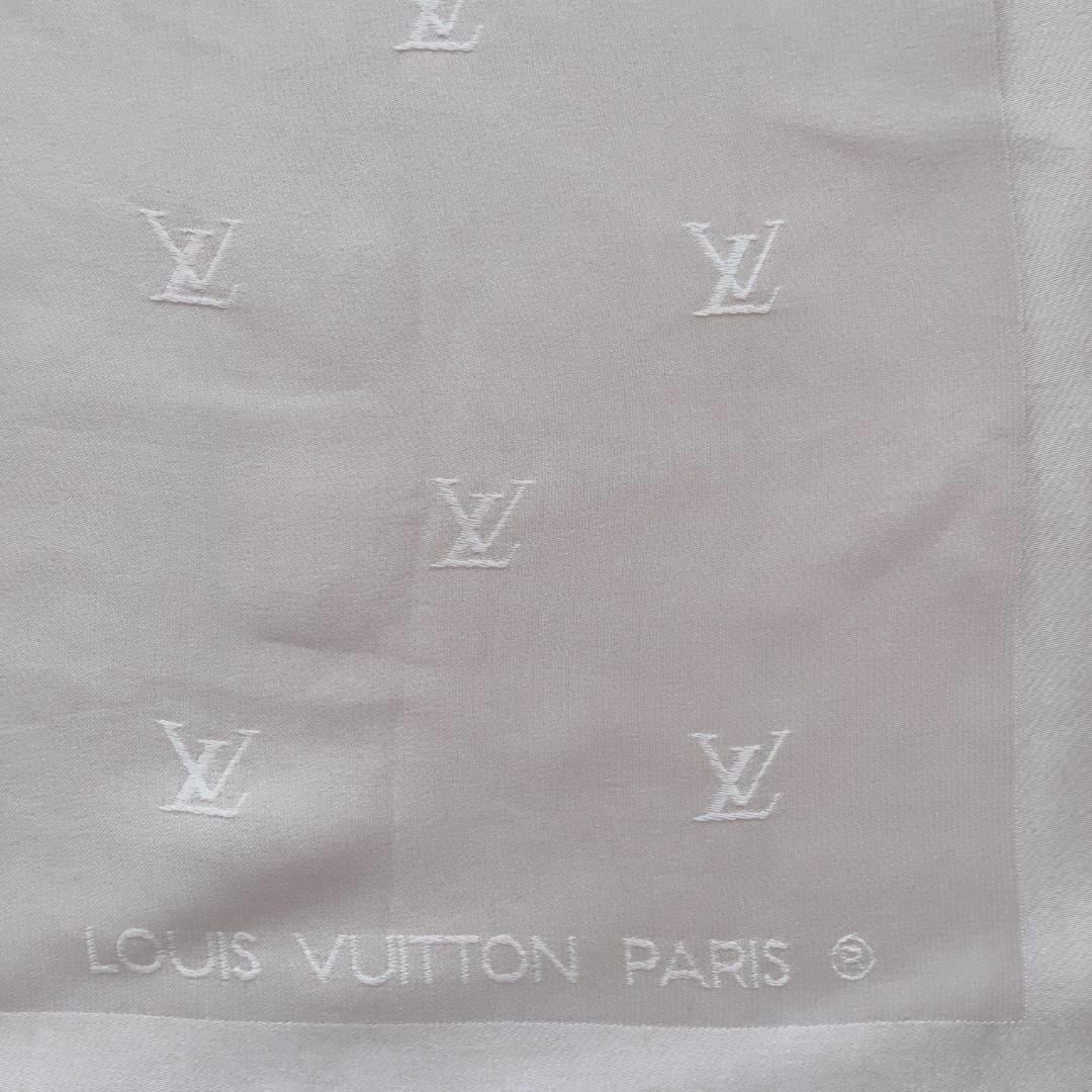 【LOUIS VUITTON ヴィトン 】 レア ✨シルク スカーフ ベージュ 5