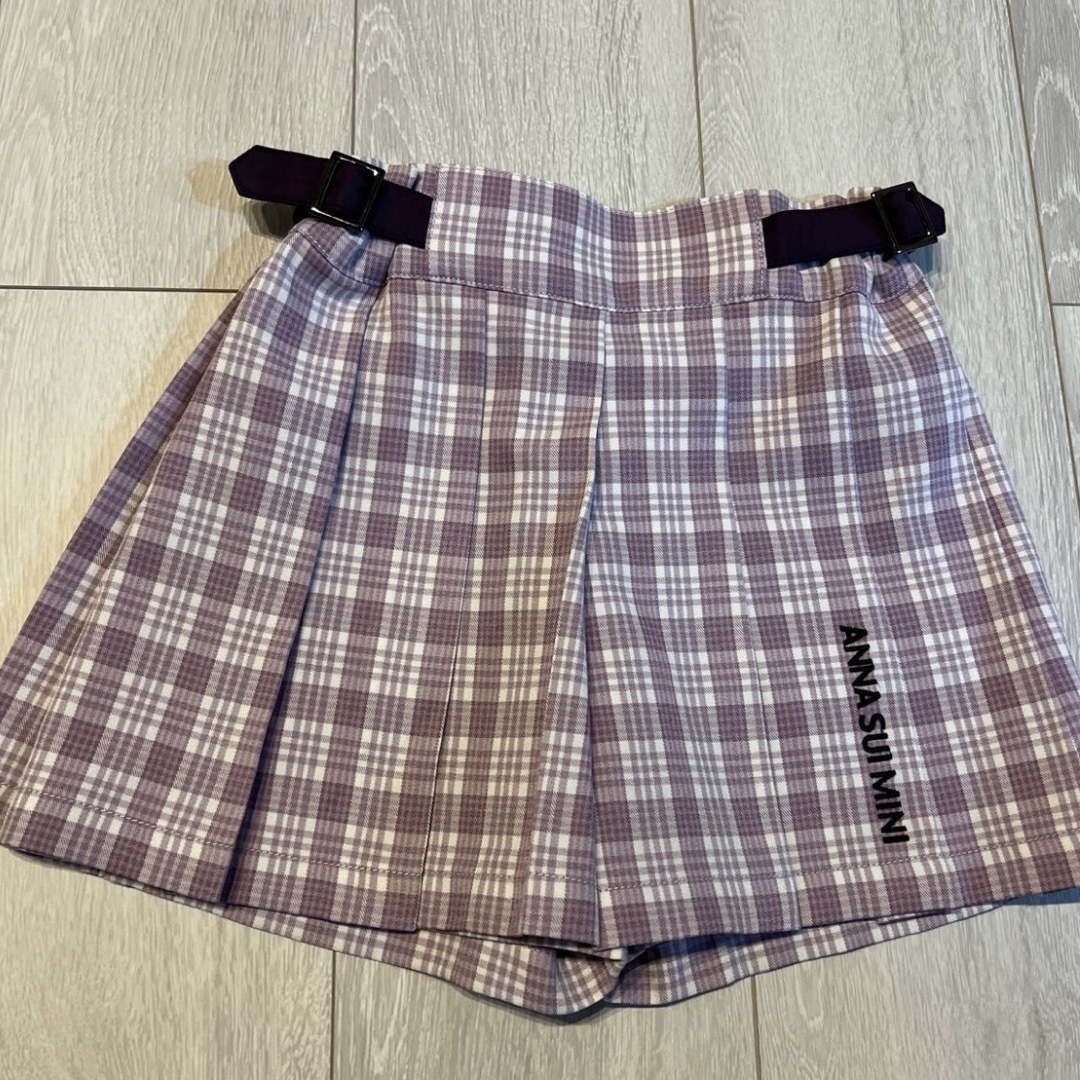ANNA SUI mini - アナスイミニ チェック プリーツ キュロットの通販 by ...