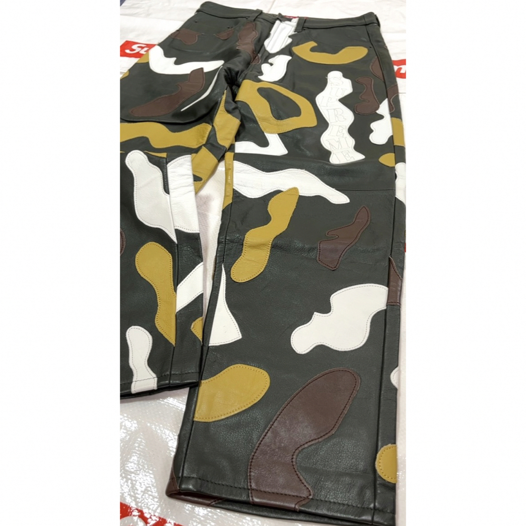 Supreme(シュプリーム) / 19fw/CAMO LEATHER PANTS/36/牛革 Supreme(シュプリーム) / 19fw/CAMO LEATHER PANTS/36/牛革